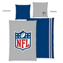 NFL Bettwäsche Größe 80x80 + 135x200 cm