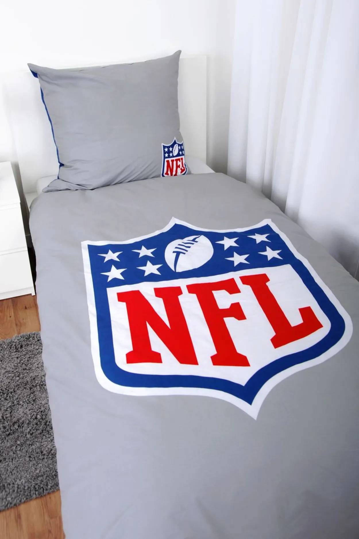 NFL Bettwäsche Größe 80x80 + 135x200 cm