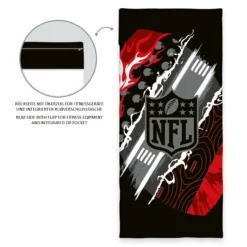 NFL Fitness-Tuch mit Flap Größe 50x110 + 15 cm