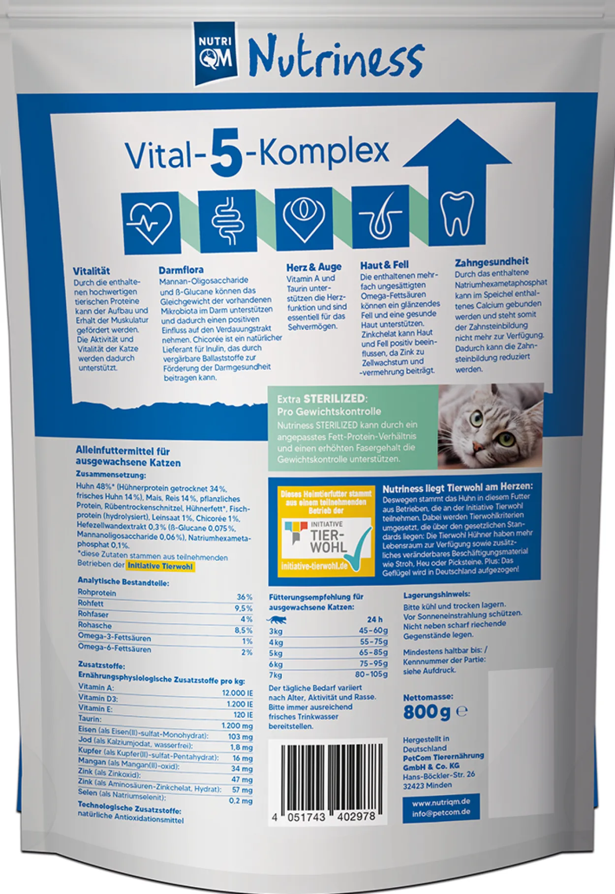 Nutriness Sterilized 5 x 800g
