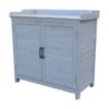 Outdoor Arbeitstisch mit Ablage, ca. 98 x 47 x 94 cm