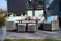Outdoor Esssitzgruppe, für 8 Personen