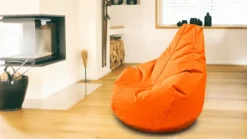 Outdoorfähiger Sitzsack Gamer, ca. 100 x 100 cm, Farbe: Orange