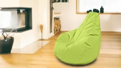 Outdoorfähiger Sitzsack Gamer, ca. 100 x 100 cm, Farbe:Apfelgrün