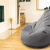 Outdoorfähiger Sitzsack Gamer, ca. 100 x 100 cm, Farbe:Anthrazit