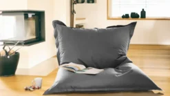 Outdoorfähiger XL Sitzsack MESO, ca.100x140 cm, Farbe: Dunkelgrau