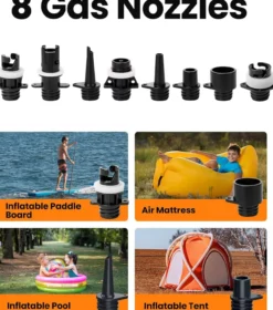 OutdoorMaster Shark 2S Elektrische SUP Pumpe mit Akku 88,8Wh – 20 PSI Akku-Luftpumpe