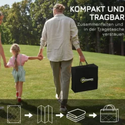 Outdoor-Teppich, Campingteppich mit Doppelseitigem Design für Balkon
