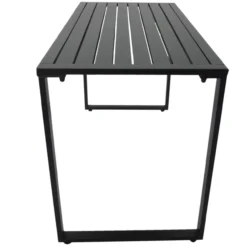 Outdoor Tisch-Set Festgarnitur 3-tlg. Sitzgruppe Gartengarnitur Metall