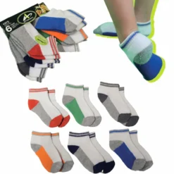 6 Paar Low-Cut-Sportsocken für Kinder 3-5 Jahre bis Gr. 34 bunt