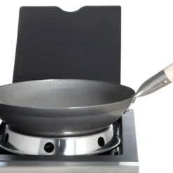 Paella World Original chinesischer Wok mit Holzgriff, Ø 35 cm und Edelstahl-Wokring