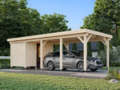 Palmako Carport Kasper 23,1 m² mit Geräteraum