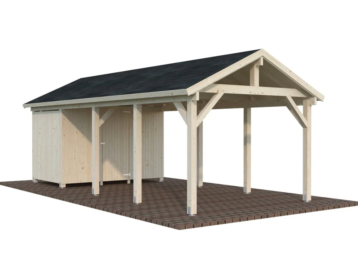Palmako Carport Ruben 23,1 m² mit Geräteraum