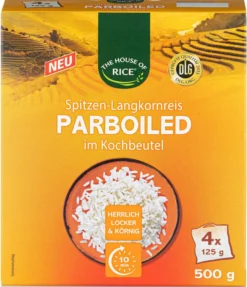 Parboiled Langkornreis im Kochbeutel 16x 4x125g= 500g