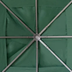 Pavillondach Ersatzdach Pavillonabdeckung Polyester Grün 3x3m