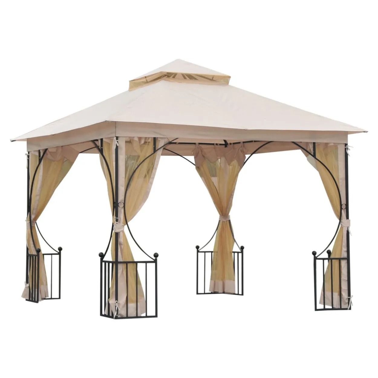 Pavillon, Doppeldach 3x3m