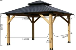 Pavillon Limassol ca. 298 x 298 x 275 - Anthrazit
