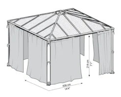 Pavillon Palermo 4300 Vorhangset