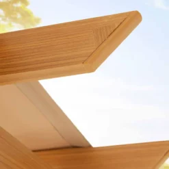 Pavillon "Pergola" aus Aluminium,, ca. 350 x 350 x 236 cm – Buche