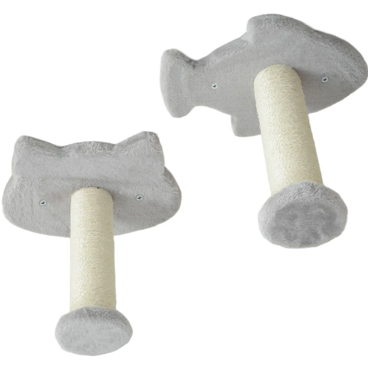 PawHut Katzen Kletterwand Set, 4-tlg. Katzenmöbel Sisal, für Katzen bis 5 kg