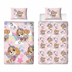 Paw Patrol Bettwäsche für Kinder 140x200 cm Bettbezug & 60x70 cm Kopfkissenbezug