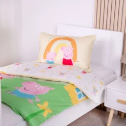 Peppa Pig Bettwäsche "Made in Green" Größe 40x60 + 100x135 cm