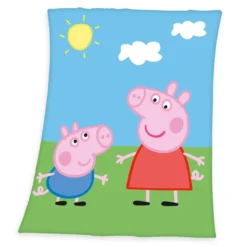 Peppa Pig Fleece-Decke Größe 130x160 cm