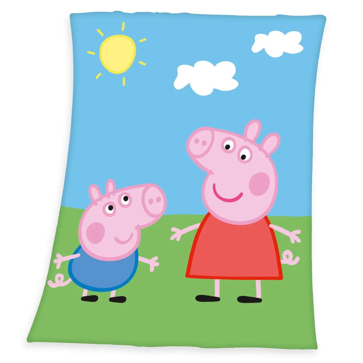 Peppa Pig Fleece-Decke Größe 130x160 cm