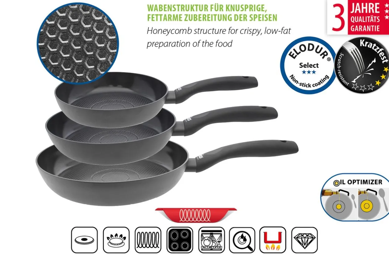 Pfannen Set 3tlg "Smart Wellness"