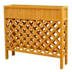 Pflanzgefäß aus Holz, ca. 100 x 25 x 90 cm