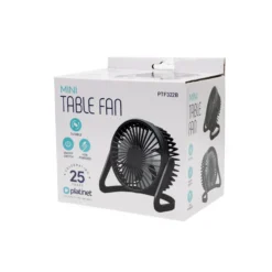 Platinet PTF322 USB Tischventilator Schwarz kompakt