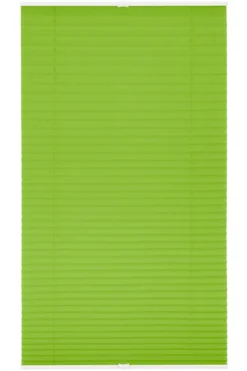 Plissee Klemmfix, ohne Bohren, verspannt - Grün, 80 cm x 210 cm (B x L)