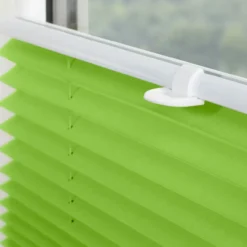 Plissee Klemmfix, ohne Bohren, verspannt - Grün, 70 cm x 130 cm (B x L)