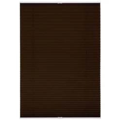 Plissee Klemmfix, ohne Bohren, verspannt - Braun, 85 cm x 130 cm (B x L)