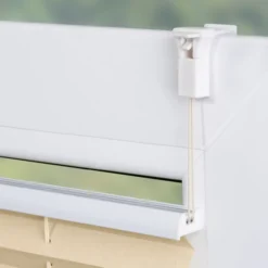 Plissee Klemmfix, ohne Bohren, verspannt - Creme, 120 cm x 130 cm (B x L)