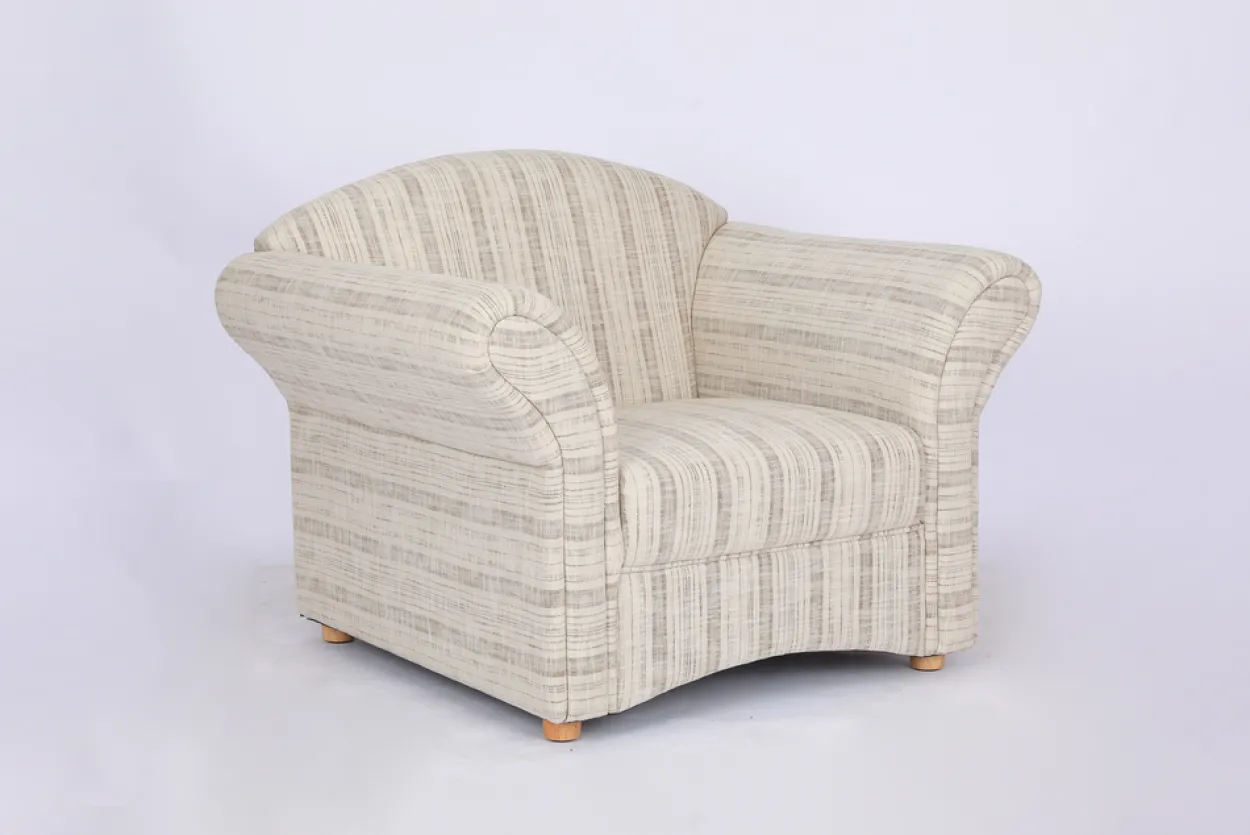 Polstersessel Loretta, ca. 110 x 84 x 84 cm – Grau