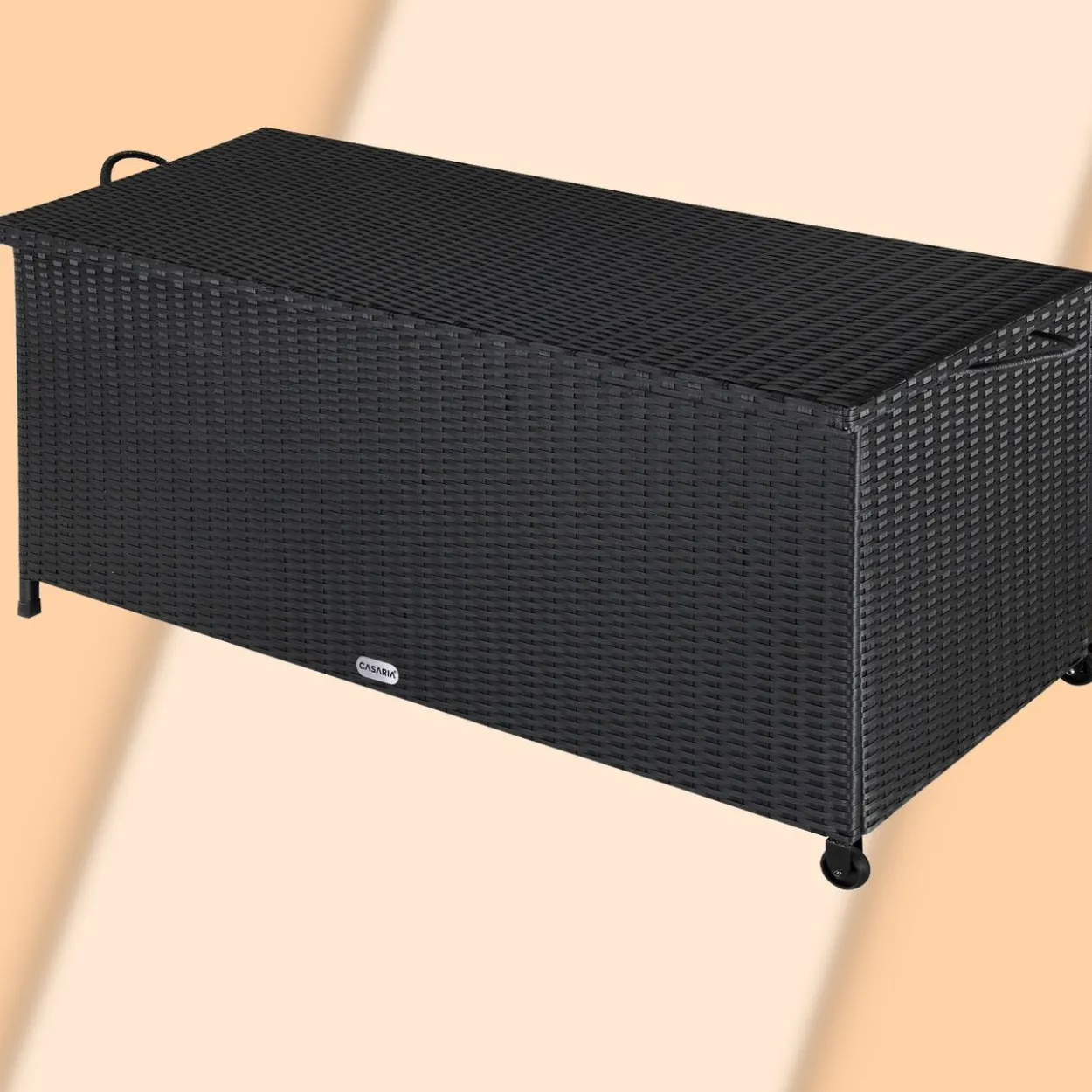 Polyrattan Auflagenbox - Schwarz