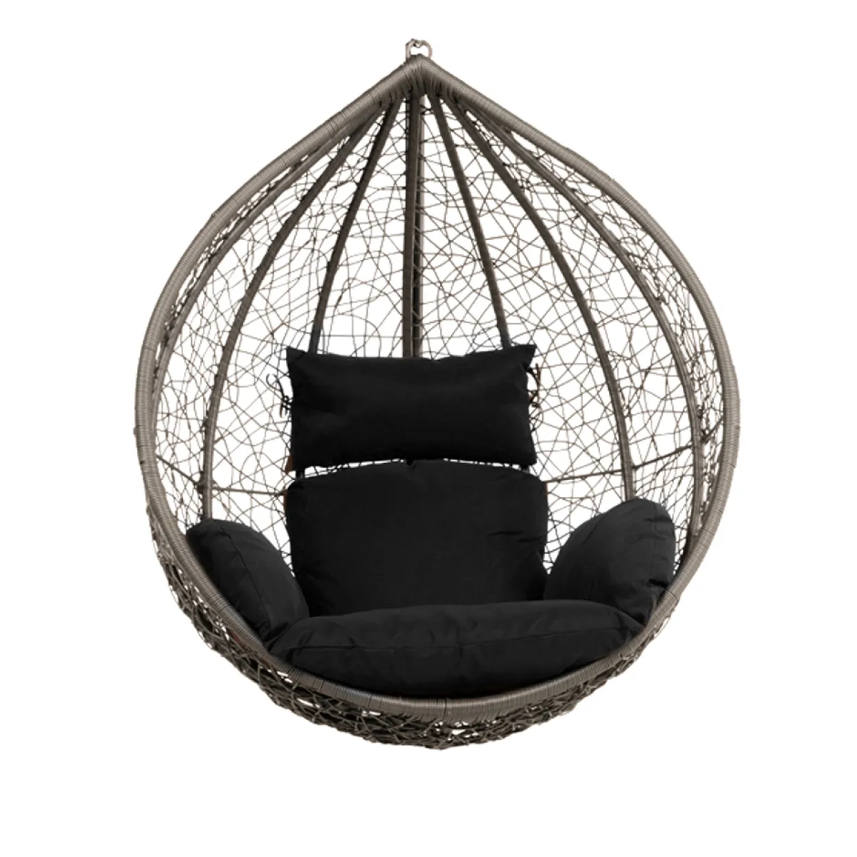 Polyrattan Hängesessel CIELO - Schwarz nur Korb