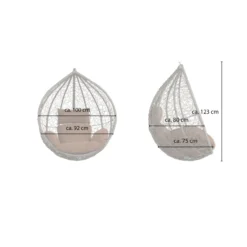 Polyrattan Hängesessel CIELO Korb