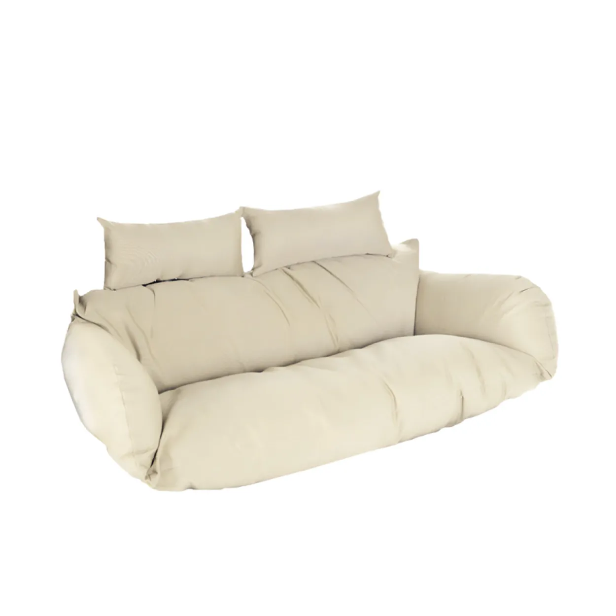 Polyrattan Hängesessel Kissen TWIN - Creme