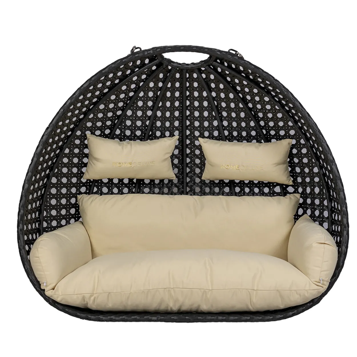Polyrattan Hängesessel Kissen TWIN - Creme