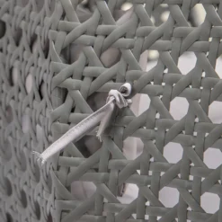 Polyrattan Hängesessel TWIN grau - inkl. Regenabdeckung