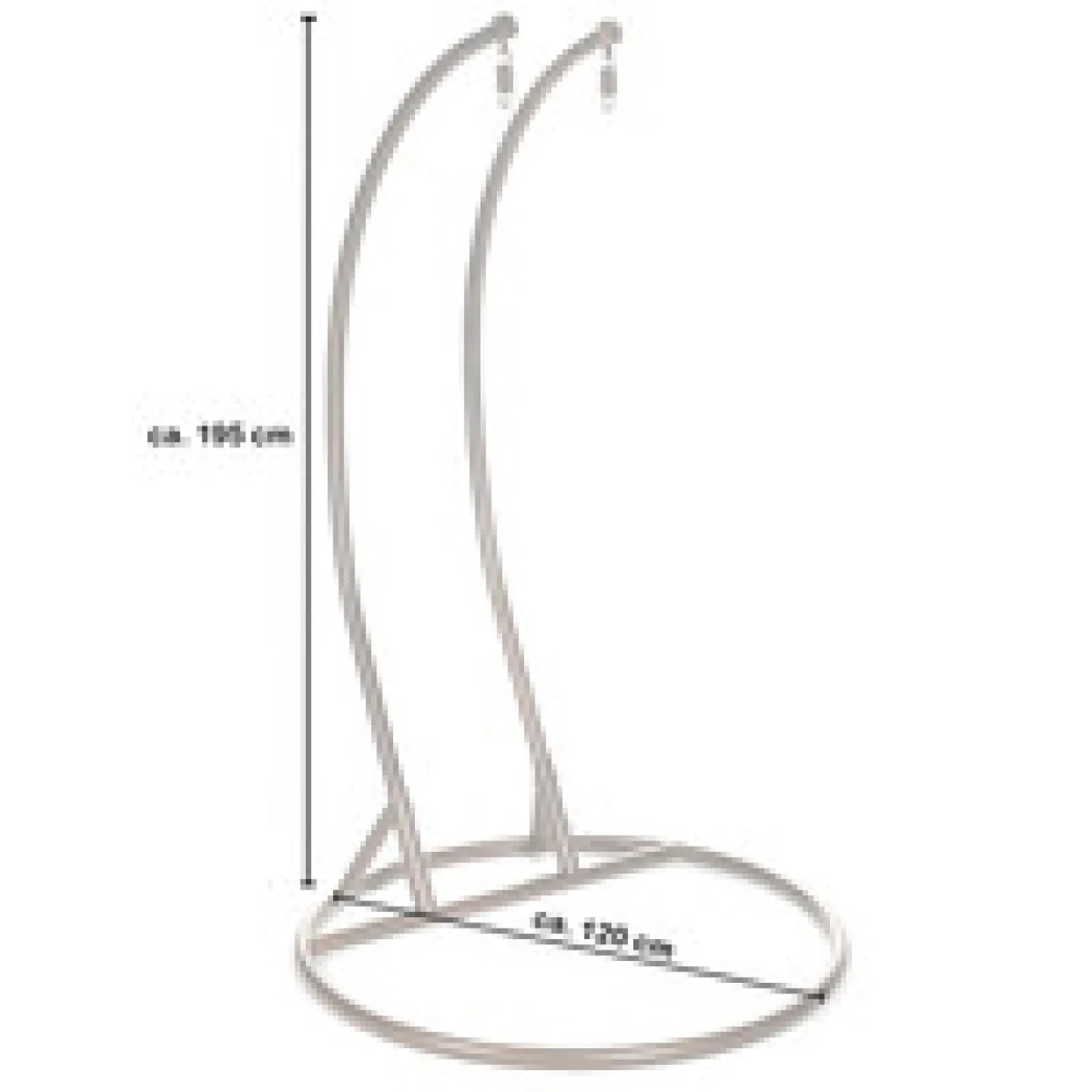 Polyrattan Hängesessel TWIN - Nur Gestell