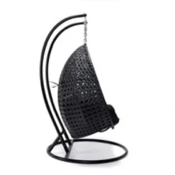 Polyrattan Hängesessel TWIN - Schwarz