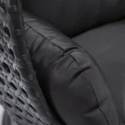 Polyrattan Hängesessel TWIN - Schwarz