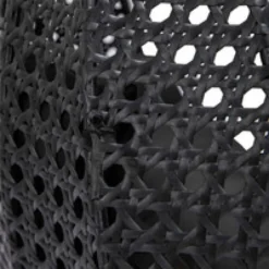 Polyrattan Hängesessel TWIN - Schwarz mit Regenabdeckung