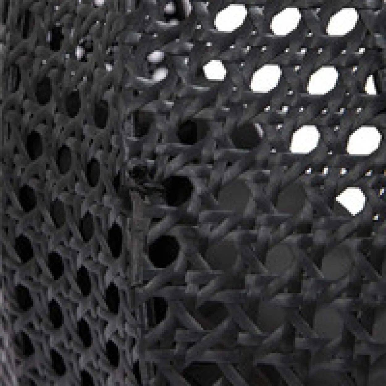Polyrattan Hängesessel TWIN - Schwarz mit Regenabdeckung