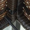 Poly Rattan Hochbeet Blumentopf Blumenkasten mit Füßen mit Ablage