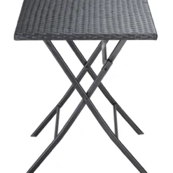 Polyrattan Klapptisch 73x63x63cm schwarz