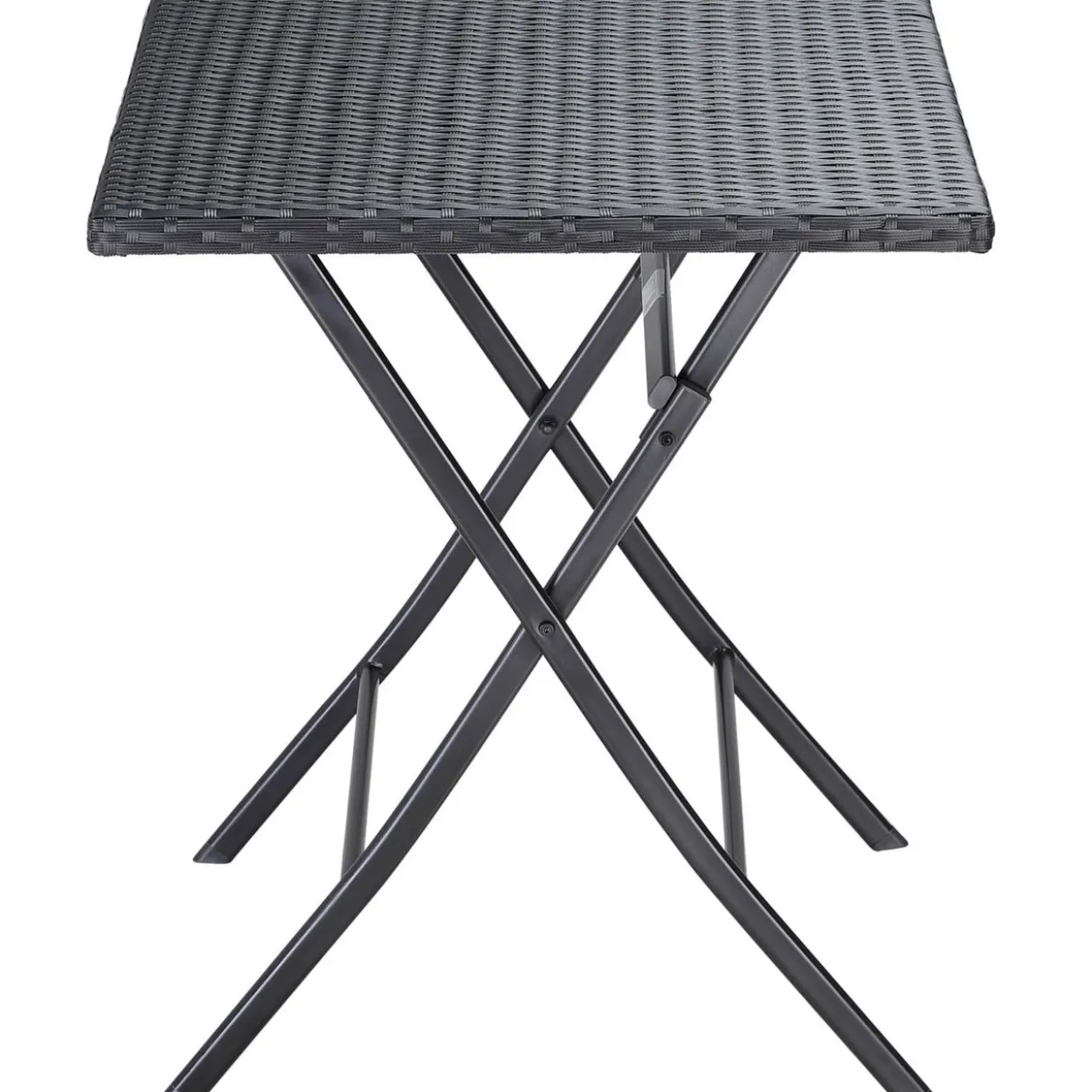 Polyrattan Klapptisch 73x63x63cm schwarz